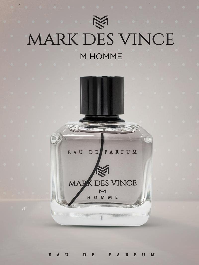 Mark Des Vince Homme For Men - Eau De Parfum - Long Lasting Perfume For Men Oriental Fougere Scent For Him 100ML