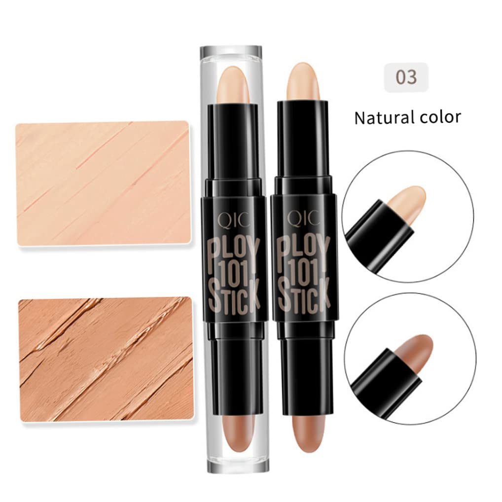 Double Ended Wonder Contouring Pen Bronzer and Highlighter Stick Facial Makeup Contour Concealer Cosmetic for 3D Makeup Effect(3#) 1pc,Cosmetic Tools and Other Accessories
