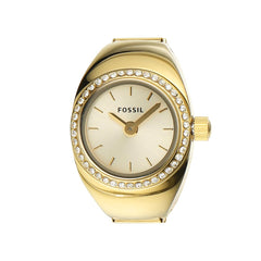 Fossil Watch Ring for Women, Quartz movement with Stainless steel Strap