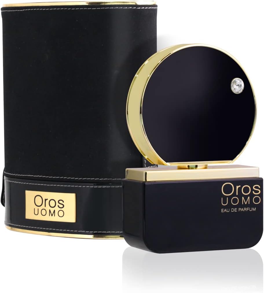 Armaf Men's Perfumes Oros Uomo Black Made with Crystal From Swarovski Eau De Toilette 85ml / 2.9 fl. oz Fragrance For Him