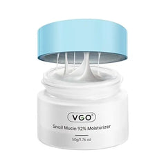 VGO Snail Mucin 92% Face Moisturizer Anti Aging, Skin Repair & Hydrating Face Cream with Ceramide & Vitamin E, 1.76 oz