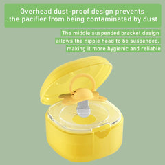 EWAN'S 2 Pcs Baby Dustproof Pacifier Holder, BPA-Free Portable pacifier Case Container Boxes, Sealed Pacifier holder Case Hygienic Design with Hanging Loop for Avent&Philips Pacifier Holder