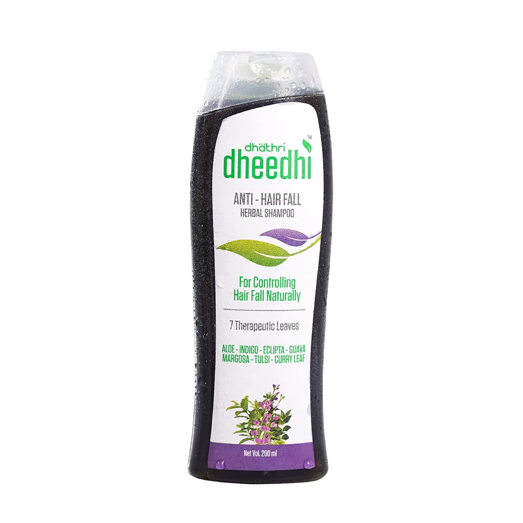 Dhathri Dheedhi Anti-Hair Fall Herbal Shampoo for Controlling Hairfall Naturally - 200 ml