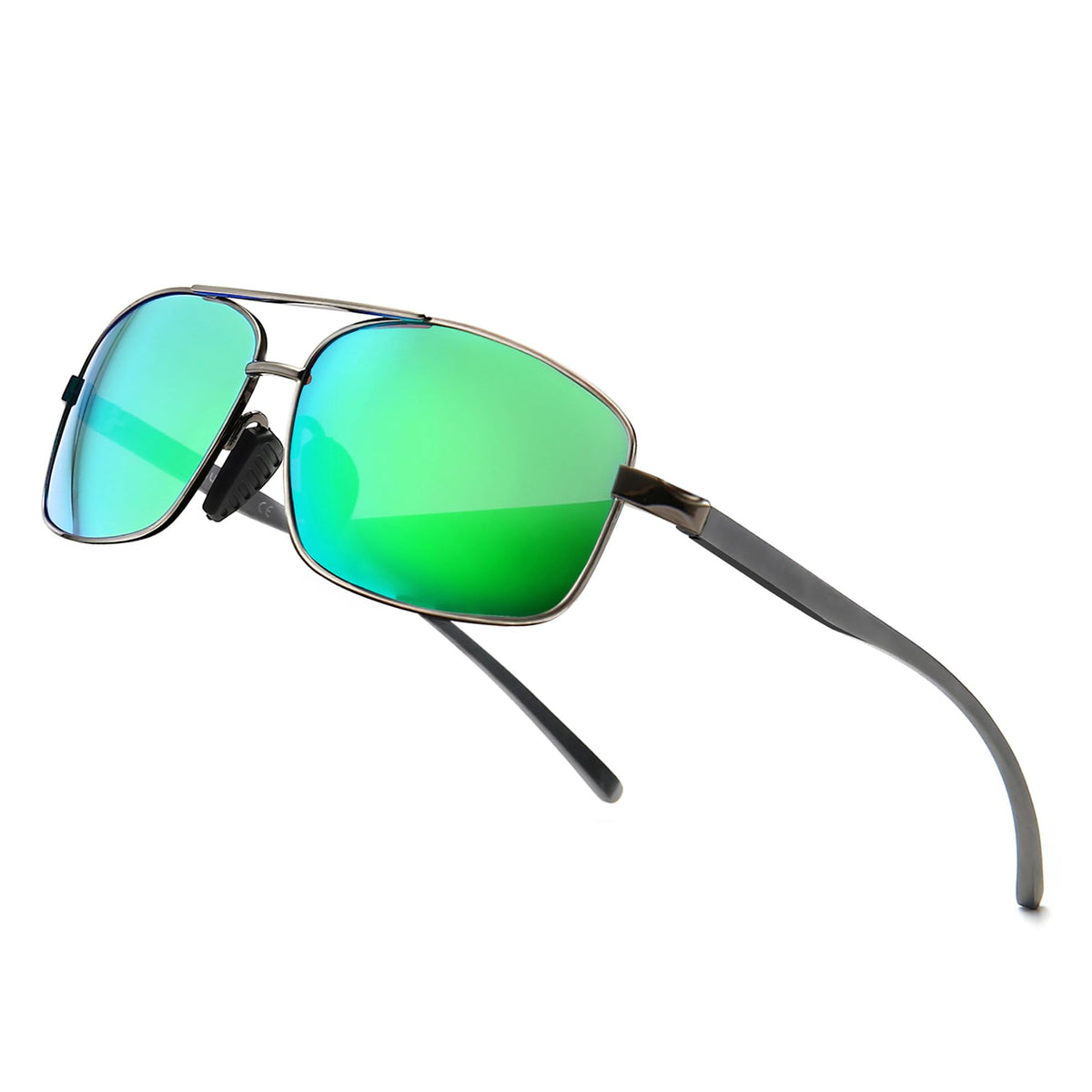 SUNGAIT Ultra Lightweight Rectangular Polarized Sunglasses UV400 Protection