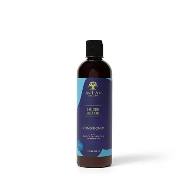 As I Am Dry & Itchy Scalp Care Conditioner 16 ounce Nourish and moisturize the scalp. With Olive Oil, Tea Tree Oil & Peppermint Oil