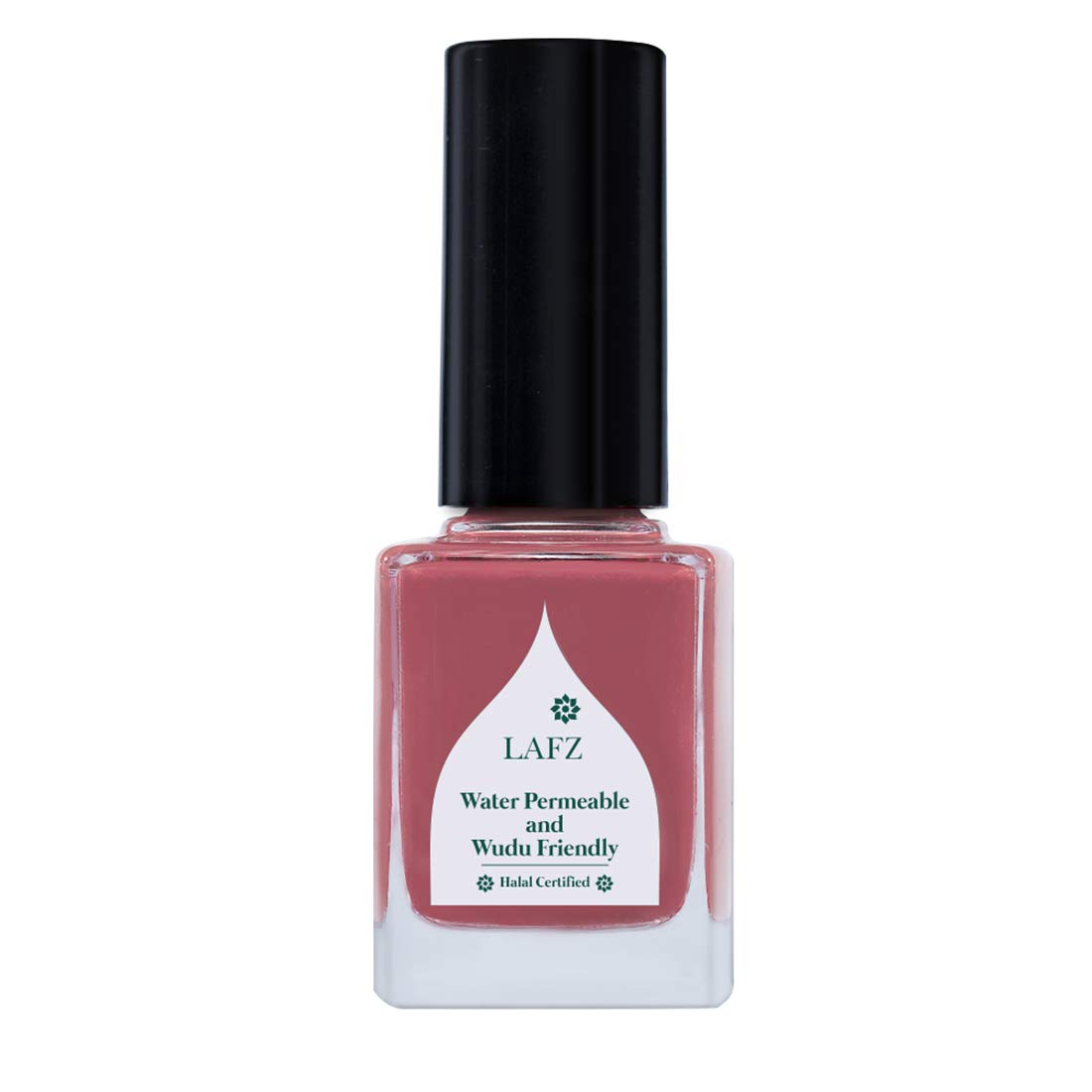 Lafz Breathable Nail Polish, Rich Glossy Finish, Halal Certified & Wudu Friendly, No Animal Ingredients, Single Coat Application, Made in Europe, 11ml (Ballarina Rose)