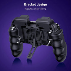 OSYA Mobile Game Controller For PUBG, Goglor Android & Iphone L1R1 Aim And Shoot Triggers Joystick Gamepad With Cooling Fan For Battle Royalet(include 2 Finger Sleeve)