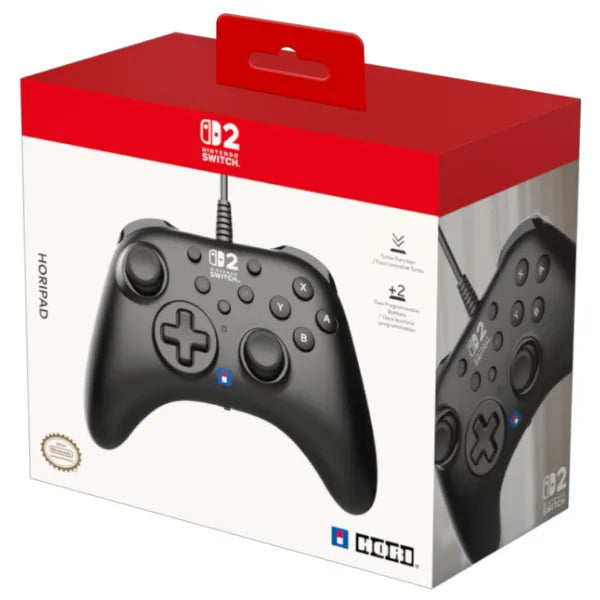 HORI HORIPAD Turbo Wired Controller for Nintendo Switch 2 & PC Black