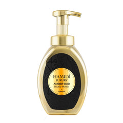 Hamidi Non Alcoholic New Luxury Amber Oud Hand Wash For Unisex, 350ML, For All Skin Type