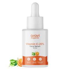 Aravi Organic Vitamin C Face Serum For - 30 ml | Women & Men | Pigmentation, Anti Ageing | All Skin Type