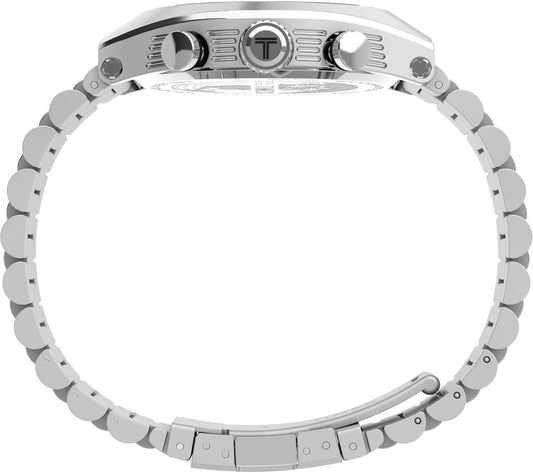 Timex Legacy Men's Chronograph Watch with Stainless Steel Bracelet - Silver