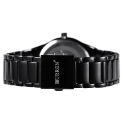 CURREN Men's Watches Classic Black/Silver Steel Band Quartz Analog Wrist Watch with Date for Man …