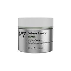 No7 Future Renew Night Cream, Anti Aging Face Moisturizer - Infused with Peptide Technology to Reverse Visible Signs of Damage - 50ML