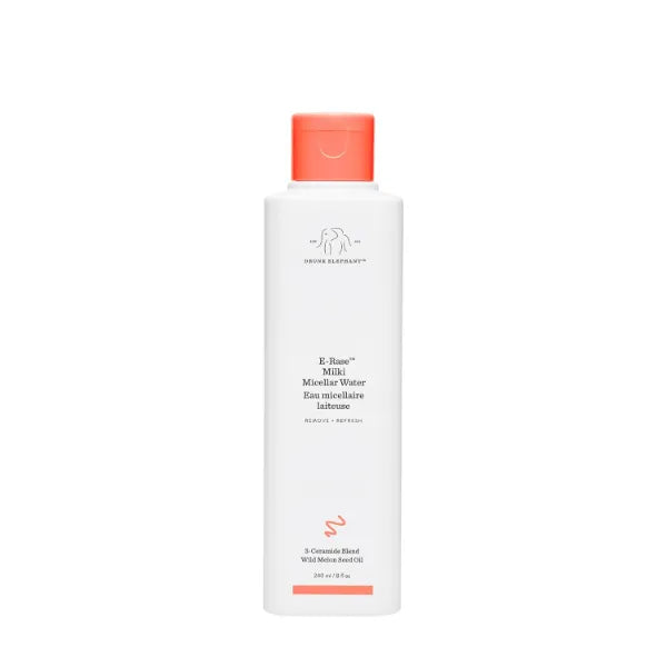 Drunk Elephant E-Rase Milki Micellar Water - 240 ml/8 fl oz - Mild No-Rinse Formula - Clean Clinical Skincare - Cruelty-Free - Dermatologist-Tested - Free of Essential Oils, Silicones, and Fragrance