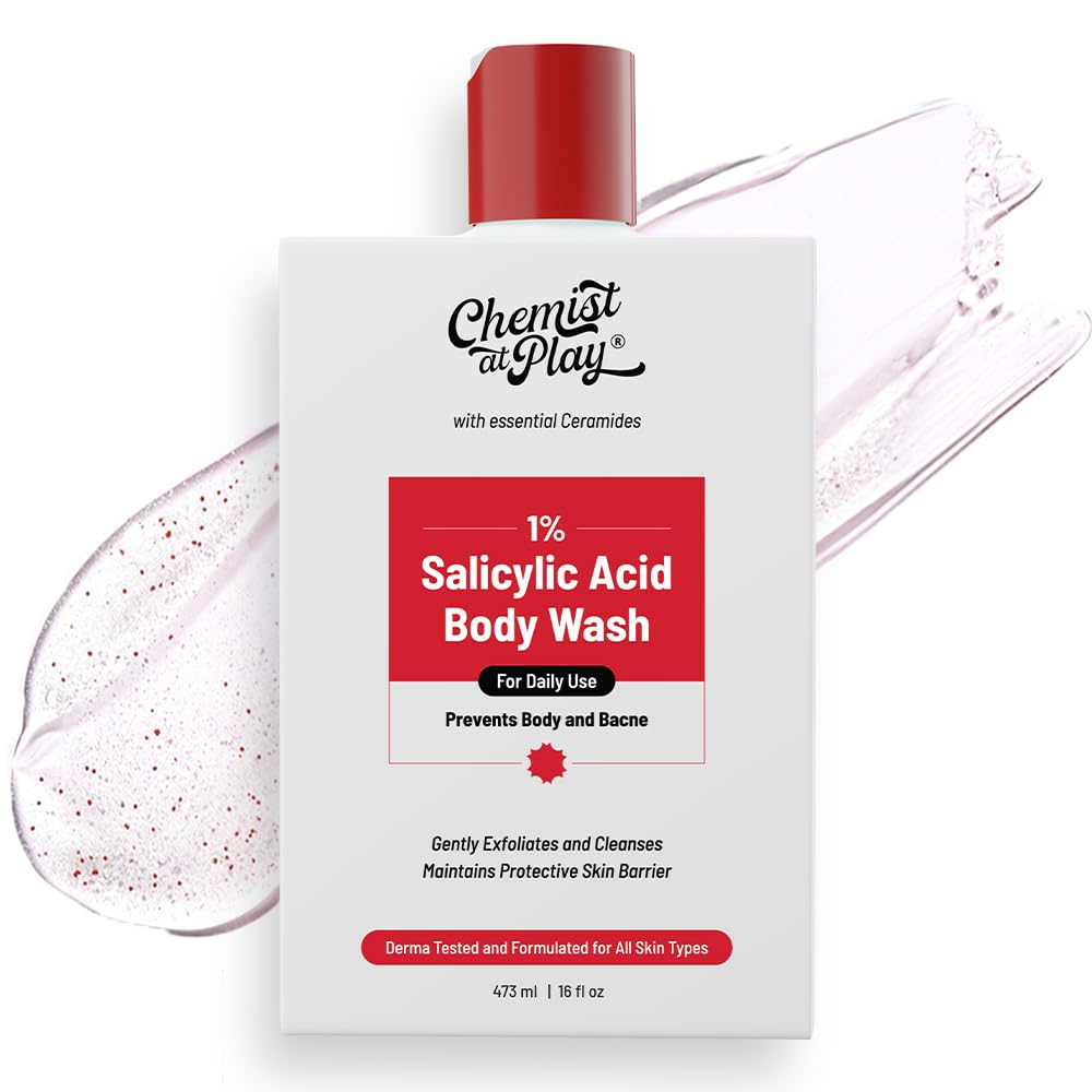Chemist at Play Ceramide Control Body Wash | 3% Pentavitin + 1% Salicylic Acid | For Back Acne (Acne) Smooth Skin Texture | 473 ml