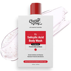 Chemist at Play Ceramide Control Body Wash | 3% Pentavitin + 1% Salicylic Acid | For Back Acne (Acne) Smooth Skin Texture | 473 ml