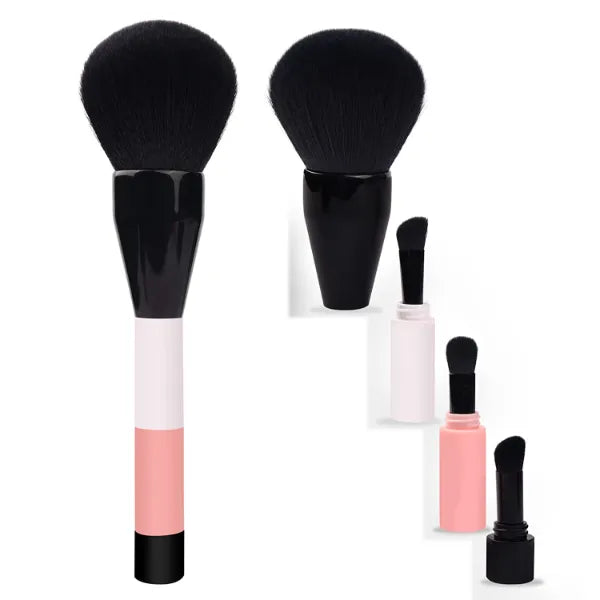 Daubigny 4-in-1 Multitasker Makeup Brush | Travel-Friendly Foundation, Powder, Eyeshadow & Concealer Tool