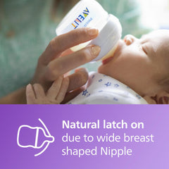 AVENT Philips Natural Baby Bottle, Clear, 2oz, 2pk, SCF019/25