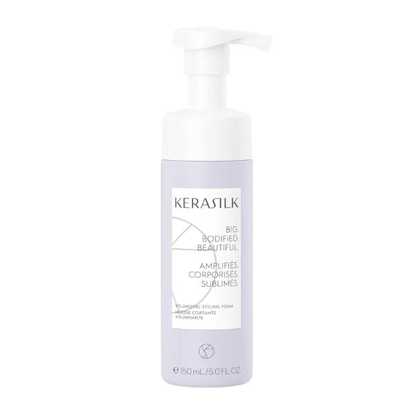 Kerasilk Volumizing Styling Foam, Lightweight Formula | Creates Long-Lasting Touchable Hold, Enhances Body & Fullness With Heat Protection -150ml
