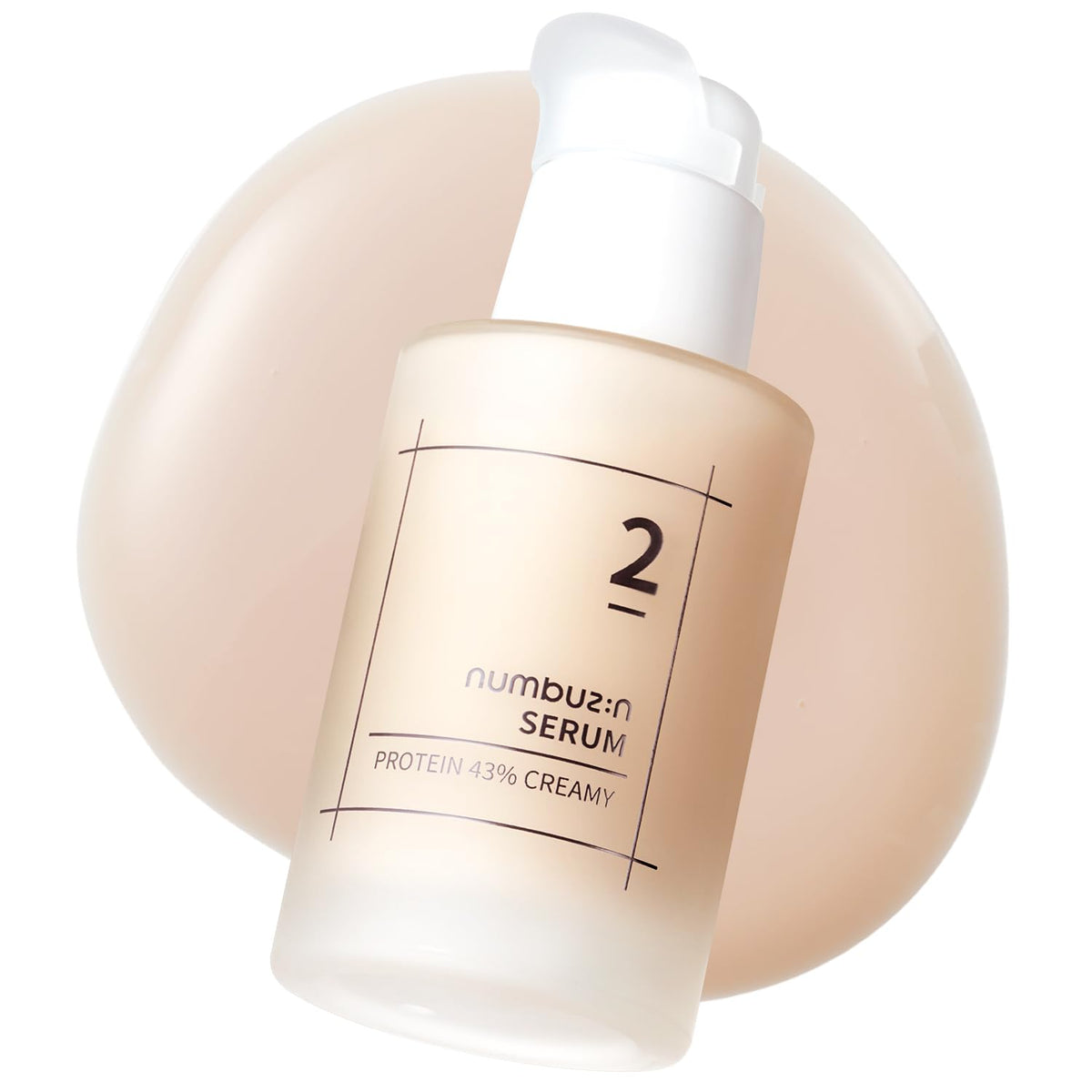numbuzin No.2 Protein 43% Creamy Serum | Core Protein Complex, Oat Protein, Ceramide, Panthenol, Skin Barrier Strengthening, Tighten Loose Skin | Korean Skin Care for Face, 50ml