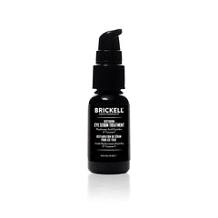 Brickell Men's Dark Circle Under Eye Treatment Serum For Men, Natural and Organic Eye Gel to Firm Men's Wrinkles, Reduce Dark Bags Under Eyes, and Promote Youthful Skin, 0.65 Ounce, Unscented