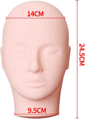 Poppyae Beauty Make Up Eyelash Practice Manikin Pro Massage Makeup Training Cosmetology Mannequin Doll Face Head Model