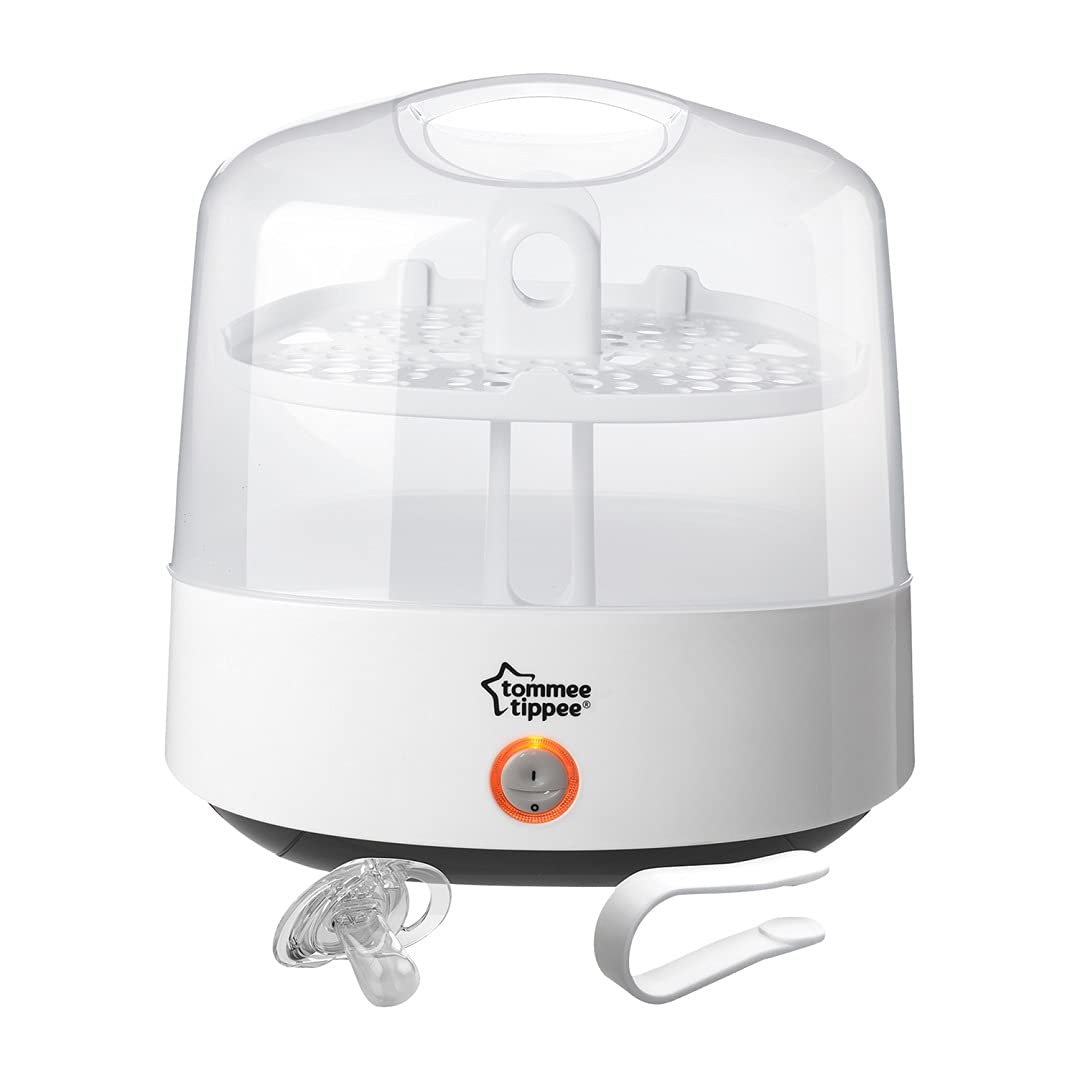 Tommee Tippee Closer To Nature Electric Steam Baby Bottle Sterilizer Bpa Free White, TT42320010