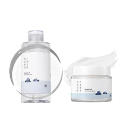 ROUND LAB 2 Step Soothing Moisture Skincare Routine Set, 1025 Dokdo Toner and 1025 Dokdo Cream, Daily Hydrating Skin Care for Acne Prone and Sensitive Skin, Instant Hydration, Korean Skin Care Set