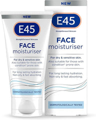 E45 Daily Face Moisturizing Cream for Dry & Sensitive Skin, Hydrating Formula - 50ml