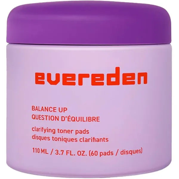 Evereden Balance Up Toner Pads for Face Clean and Vegan Teen Water Based Face Toner Pads with Green Tea, Chamomile, and White Tea for Oily and Pimple Prone Skin Balanced Skin & Clog Free Pores