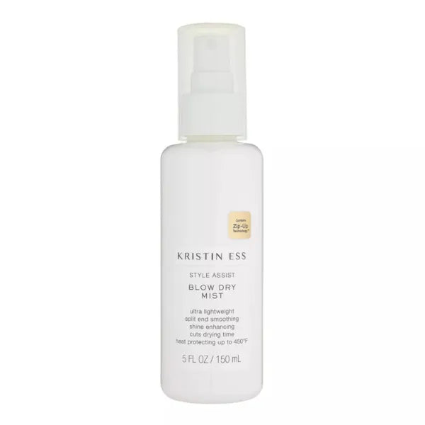 Kristin Ess Hydrating Heat Protection Spray for Hair - Blow Dry Frizz Control + Shine Enhancing -Anti Humidity Thermal Heat Protectant Spray - Repair + Protect Hair Up to 450 Degrees - Pear Fragrance