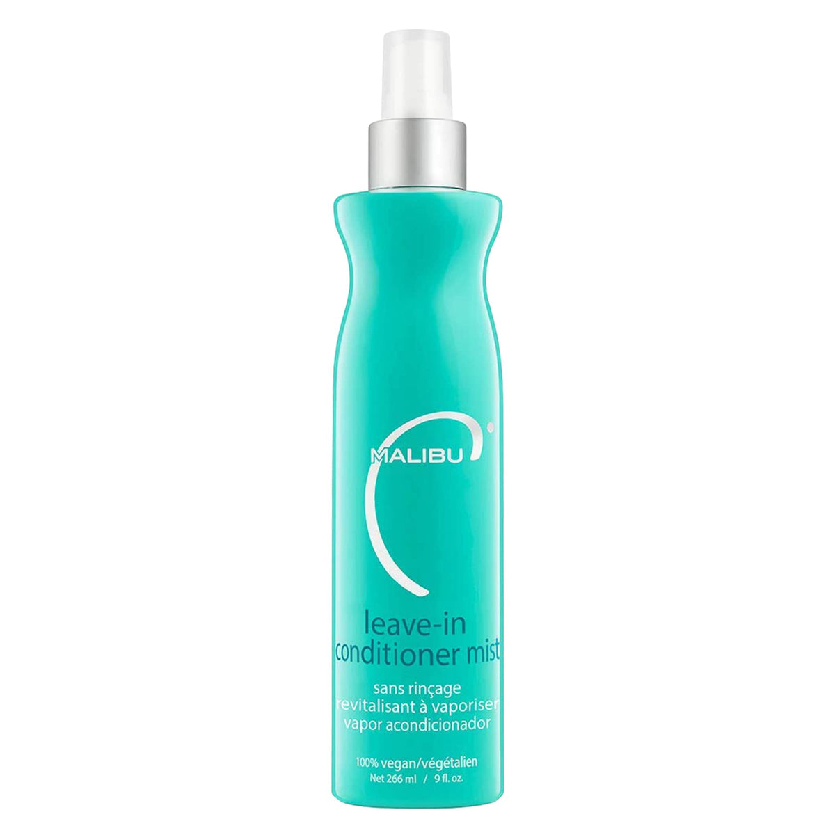 Malibu C Leave In Conditioner Mist Moisturizing Heat Protectant & Hair Detangler Spray Leave In Conditioner Spray that Helps to Prevent Color Fading with UV Protection, 9oz
