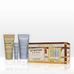 ATWATER Arctic Horizon Holiday 2025 Gift Set – Men’s 3-Piece Skincare Kit with Face Scrub, Eye Cream & Moisturizer, Limited-Edition Winter Hydration