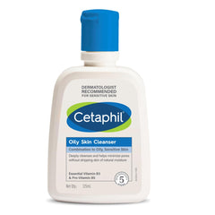 Cetaphil Oily Skin Cleanser, Foaming Face & Body Wash for Men & Women, Combination to Oily and Sensitive Skin, Unscented, 125ml