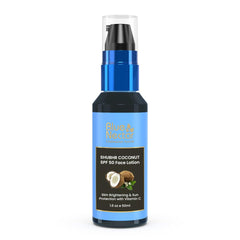 Blue Nectar Coconut Sunscreen SPF 50 Lotion | No White Cast, Plant Based Sunscreen with Vitamin C for Skin Brightening (18 Herbs, 50ml)