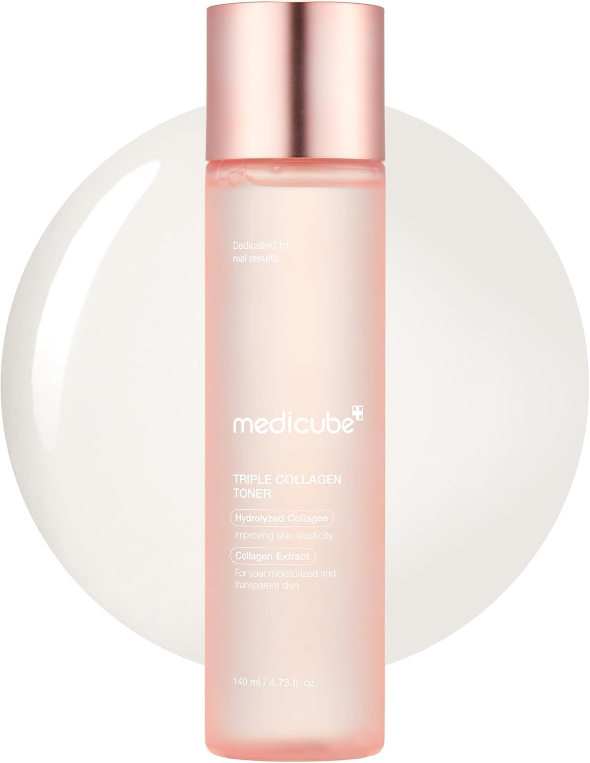 Medicube Triple Collagen Toner - Hydrolyzed, Atelo, & Soluble Collagen for Deep Hydration & Plump Skin - Fast-Absorbing Formula for All-Day Suppleness - 140ml