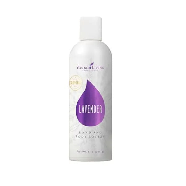 Young Living Lavender Hand & Body Lotion 8 oz Silky Moisturizer with Essential Oils Soothing Lavender Aroma & Daily Hydration for Soft, Smooth Skin Non Greasy Formula