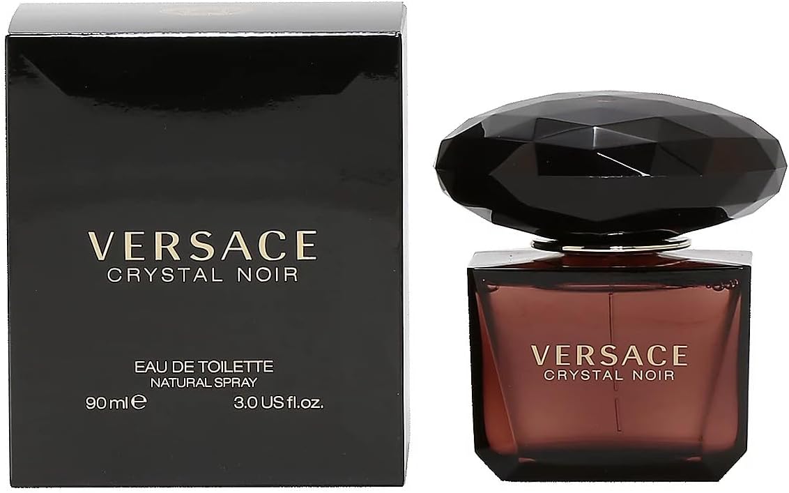 Versace Crystal Noir Eau De Toilette Spray For Women, 3 oz