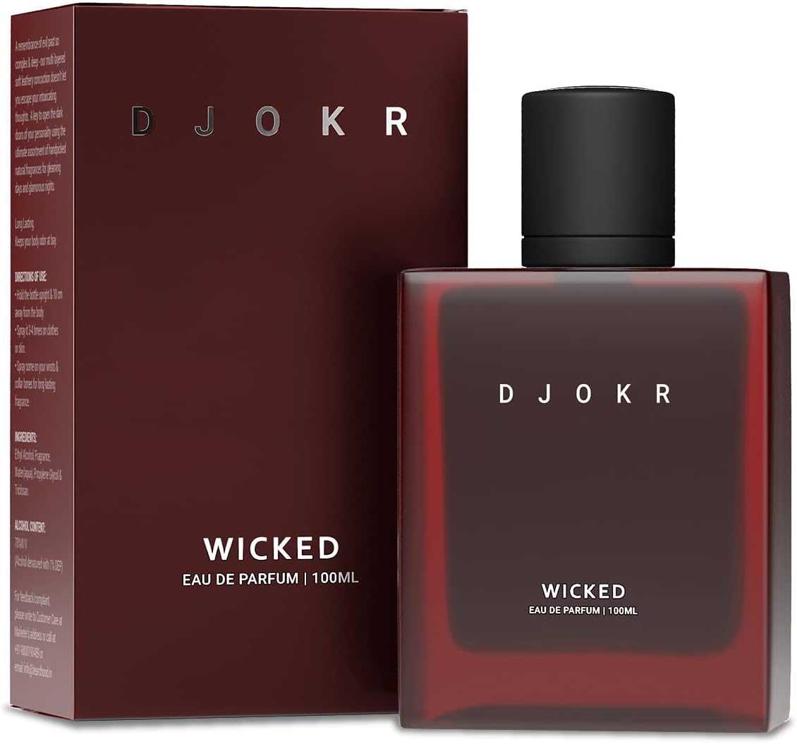 Djokr Wicked Perfume For Men 100 ml | Eau De Parfum | Premium Luxury Long Lasting Fragrance Spray