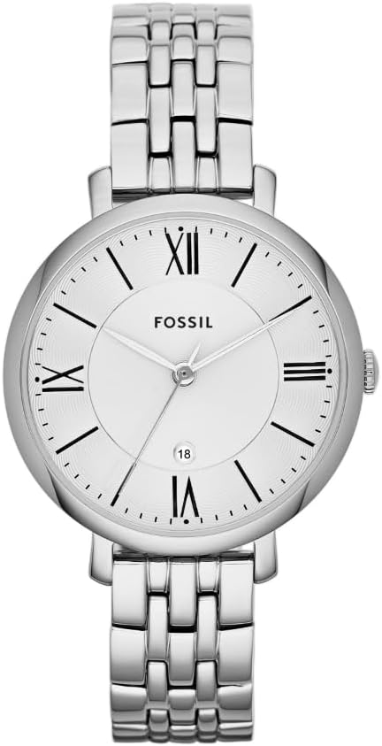 Fossil Casual Watch Analog Display Quartz for Women black , silver