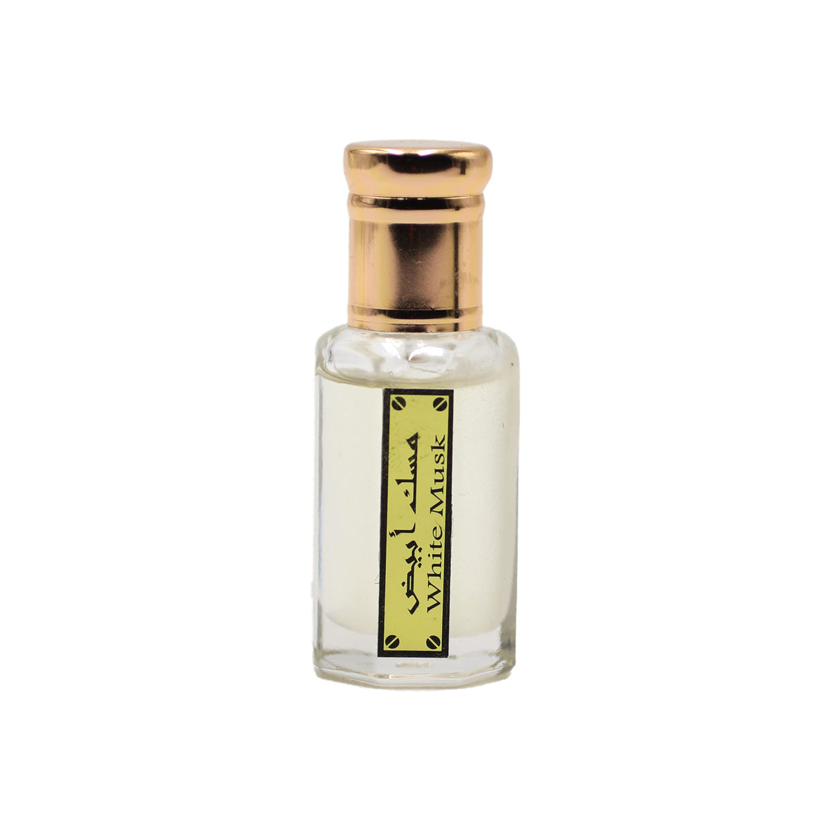 White Musk Attar for Men and Women, Non Alcoholic Arabic Fragrance, 12 ML, Unisex Fragrance for Men and Women, Long Lasting Oil Based Luxury Fragrance with Clear Body Musk Scent