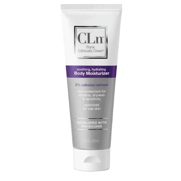 CLn Body Moisturizer - A skin protectant delivering 2% Colloidal Oatmeal, Paraben-Free, Dye-Free & Fragrance-Free, 8 fl. oz