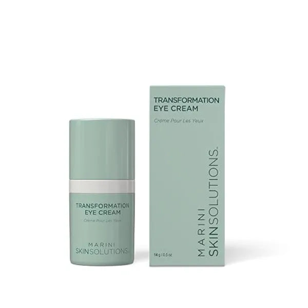 Marini SkinSolutions Transformation Eye Cream Visibly Improves Texture, Wrinkles & Hydration with Anti Aging Peptides, Growth Factors & Hyaluronic Acid Made in the USA  0.5 oz
