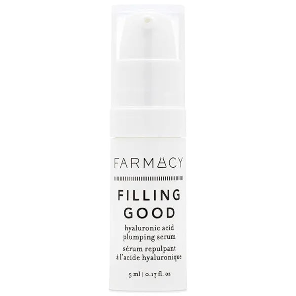 Farmacy Filling Good Hyaluronic Acid Serum – Plumping & Hydrating Anti-Aging Face Serum with Vegan Collagen Peptides for Smooth, Firm, Youthful Skin
