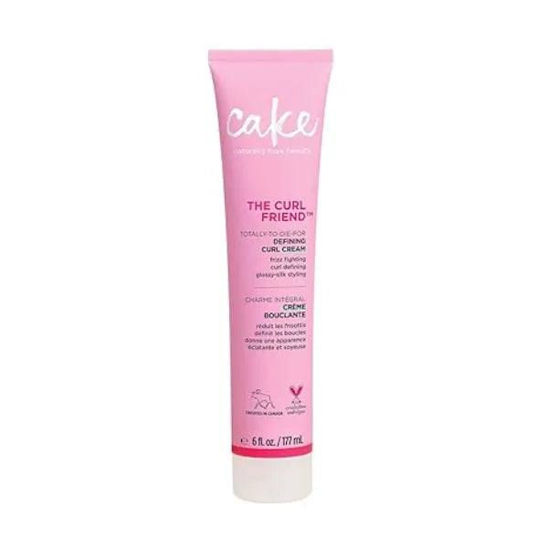 Cake Beauty Curl Defining Cream, The Curl Friend Moisturizes and Defines Curls For Frizz Control & Detangling Avocado Oil, Soybean Oil & Shea Butter For Curly Hair  Moisturizes.