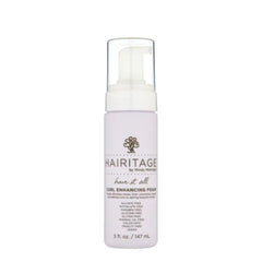 Hairitage Have It All Curl Enhancing Foam Mousse with Quinoa + Rice Protein for Frizz Control + Moisture - Lightweight Formula - Leaves Hair Full + Bouncy - Set Hairstyles + Curls, 5 oz