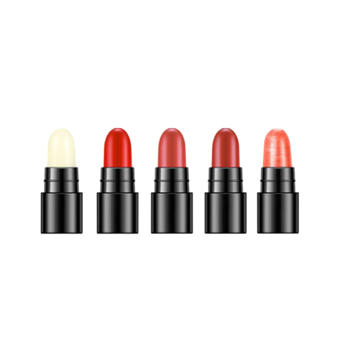 Fawoonu HengFang Lipstick Kit 4 Colors Lipstick Set with Lip Care Balm Long Lasting Waterproof Lip Gloss Collection Women Lip Make up Cosmetic