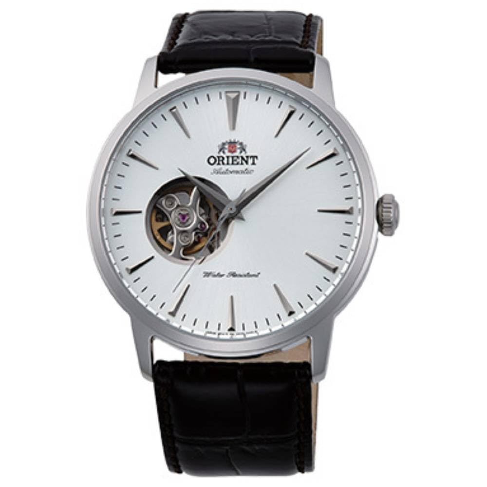 Orient Open Heart Automatic Watch for Men SAG02005W0, White, strap