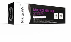 NIKITA.VIVI 0.5mm Microneedle Roller System For Hair & Beard Growth with 540 Titanium Needles, Derma Microneedling Roller for Hair Beard Eyelash & Eyebrow Growth, Repairs Damaged Hairs Follicles