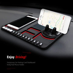 Keenso Car Dashboard Mat,Anti Slip Multifunctional Car Dashboard Mobile Phone Holder Panel Storage Pad